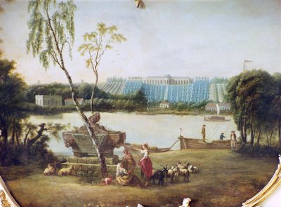 Construction of the terraces at Schloss Sanssouci, 1747 by Carl Sylva Dubois